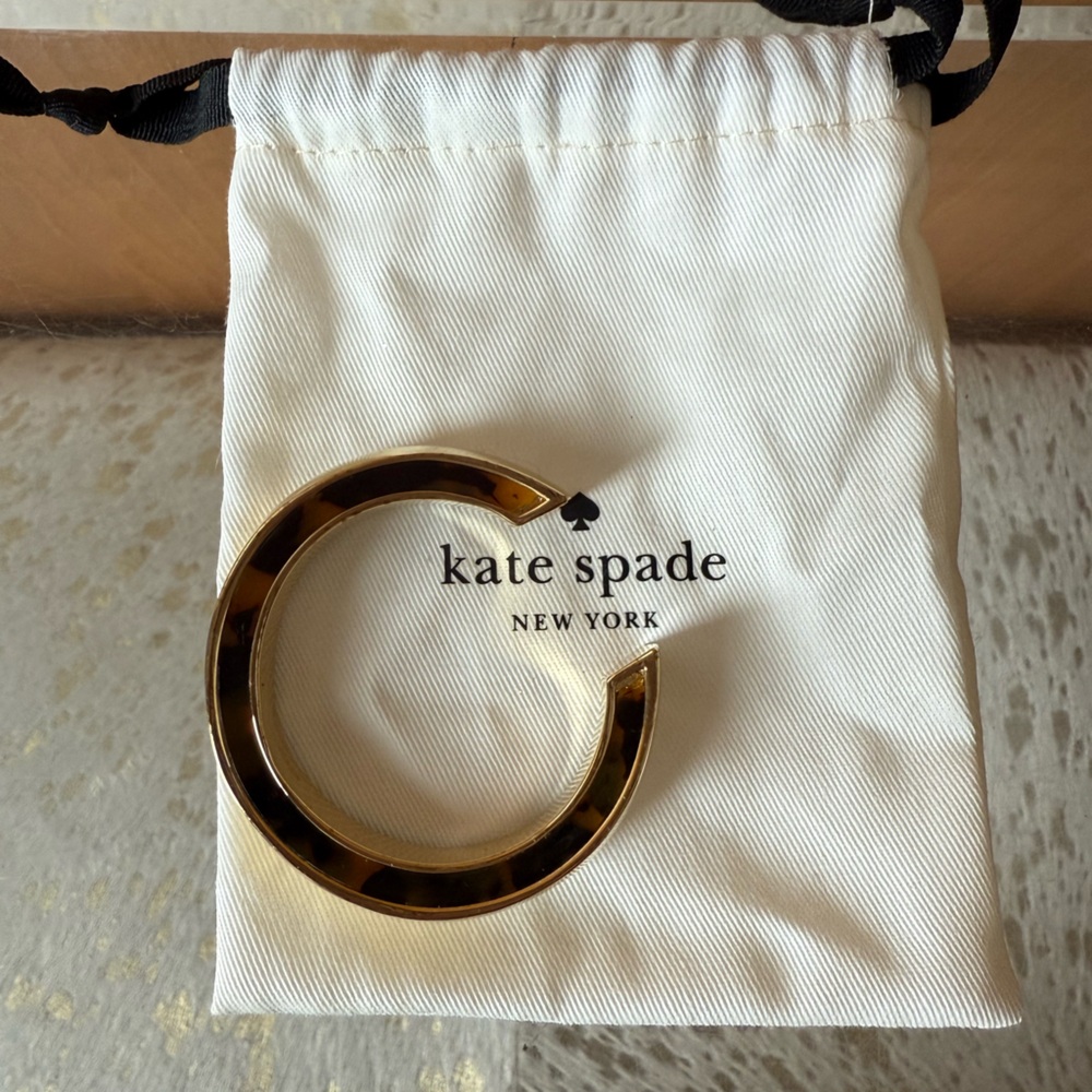 NWOT Kate Spade Gold and Tortoise Cuff Bracelet